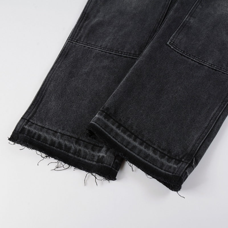 AMIRI Loose Jeans #9301 – Distressed Cotton Denim