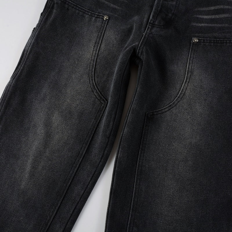 AMIRI Loose Jeans #9301 – Distressed Cotton Denim