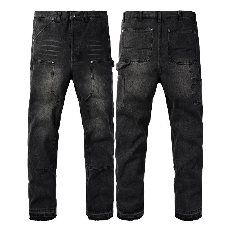AMIRI Loose Jeans #9301 – Distressed Cotton Denim