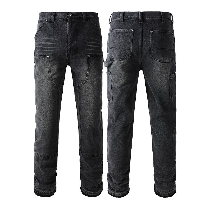 AMIRI Loose Jeans #9301 – Distressed Cotton Denim