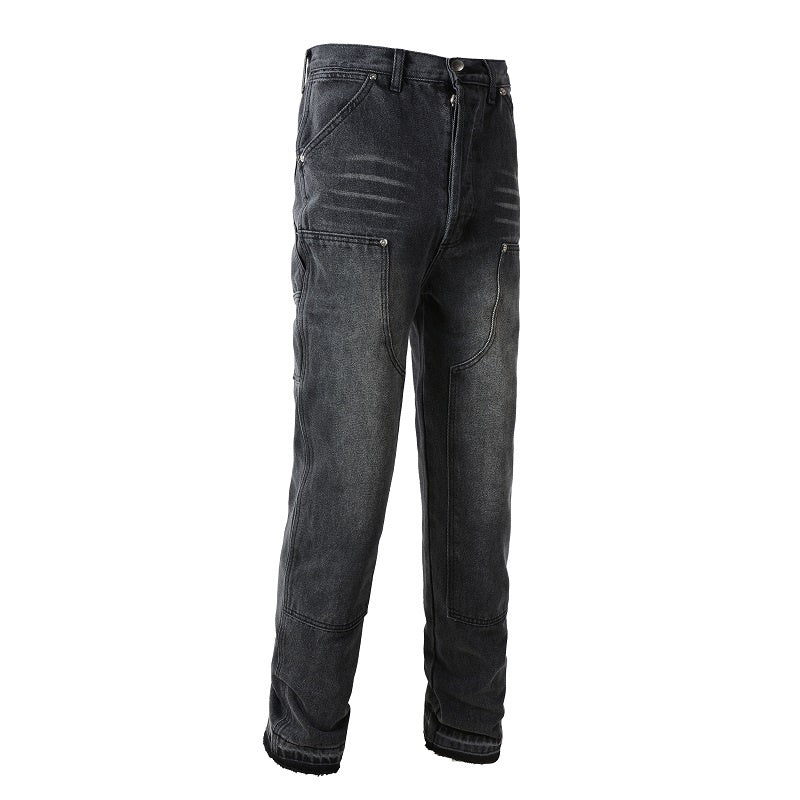 AMIRI Loose Jeans #9301 – Distressed Cotton Denim