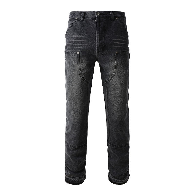 AMIRI Loose Jeans #9301 – Distressed Cotton Denim
