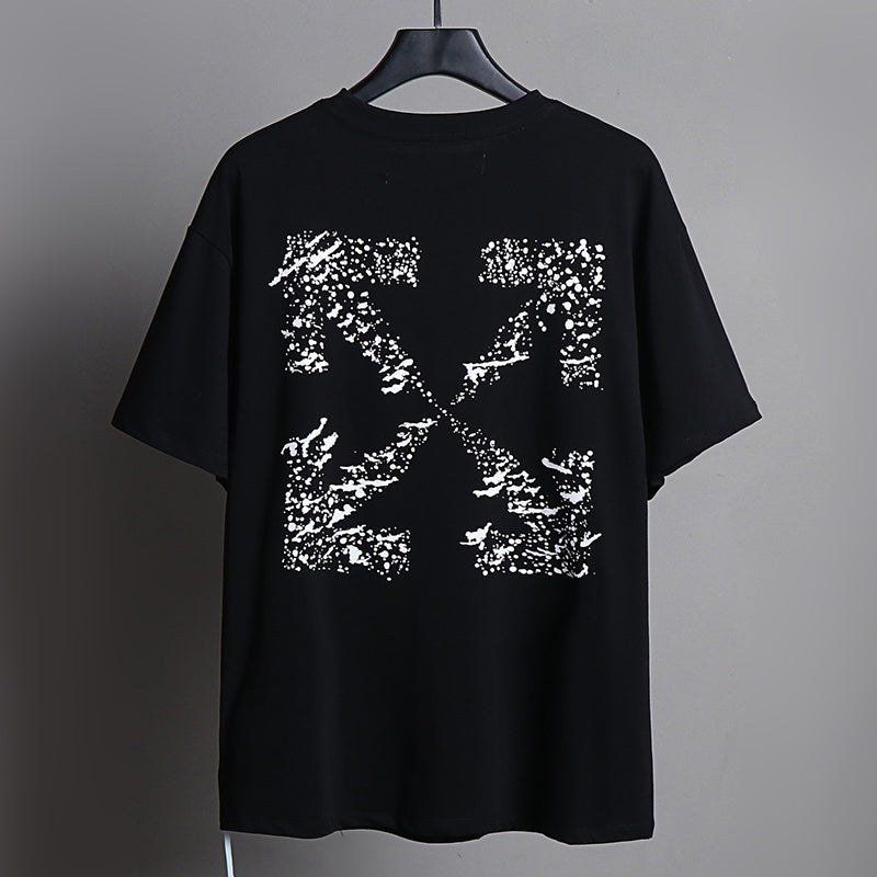 OFF-WHITE Paint Splatter Arrow Graphic T-Shirt