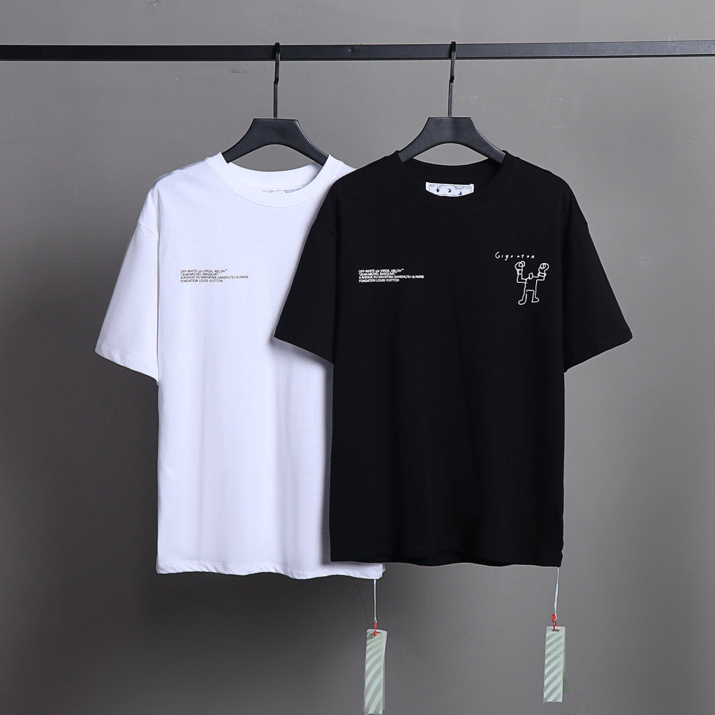 OFF-WHITE™ x Basquiat Graffiti Art Graphic T-Shirt