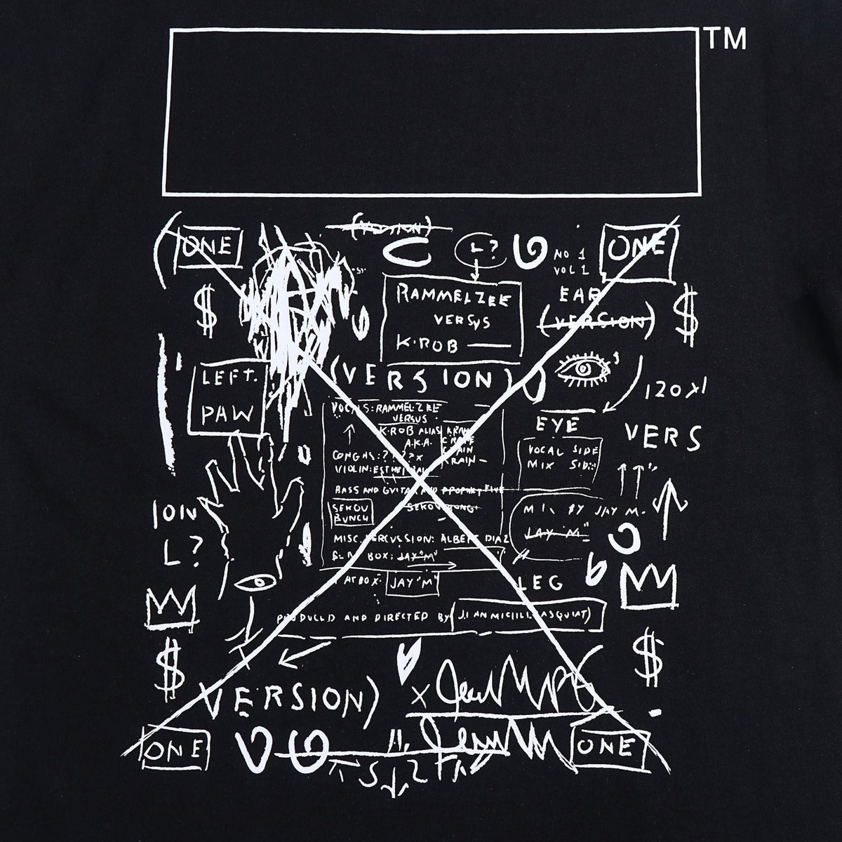 OFF-WHITE™ x Basquiat Graffiti Art Graphic T-Shirt