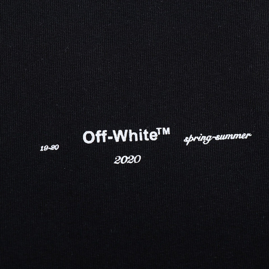 OFF-WHITE Pink Brushstroke Arrow Graphic T-Shirt