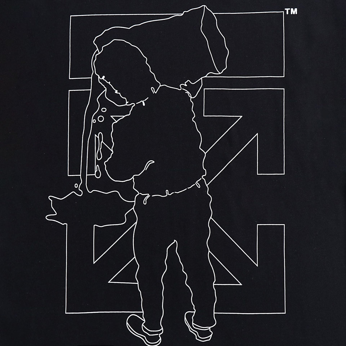 OFF-WHITE Figure Outline Arrow Frame T-Shirt