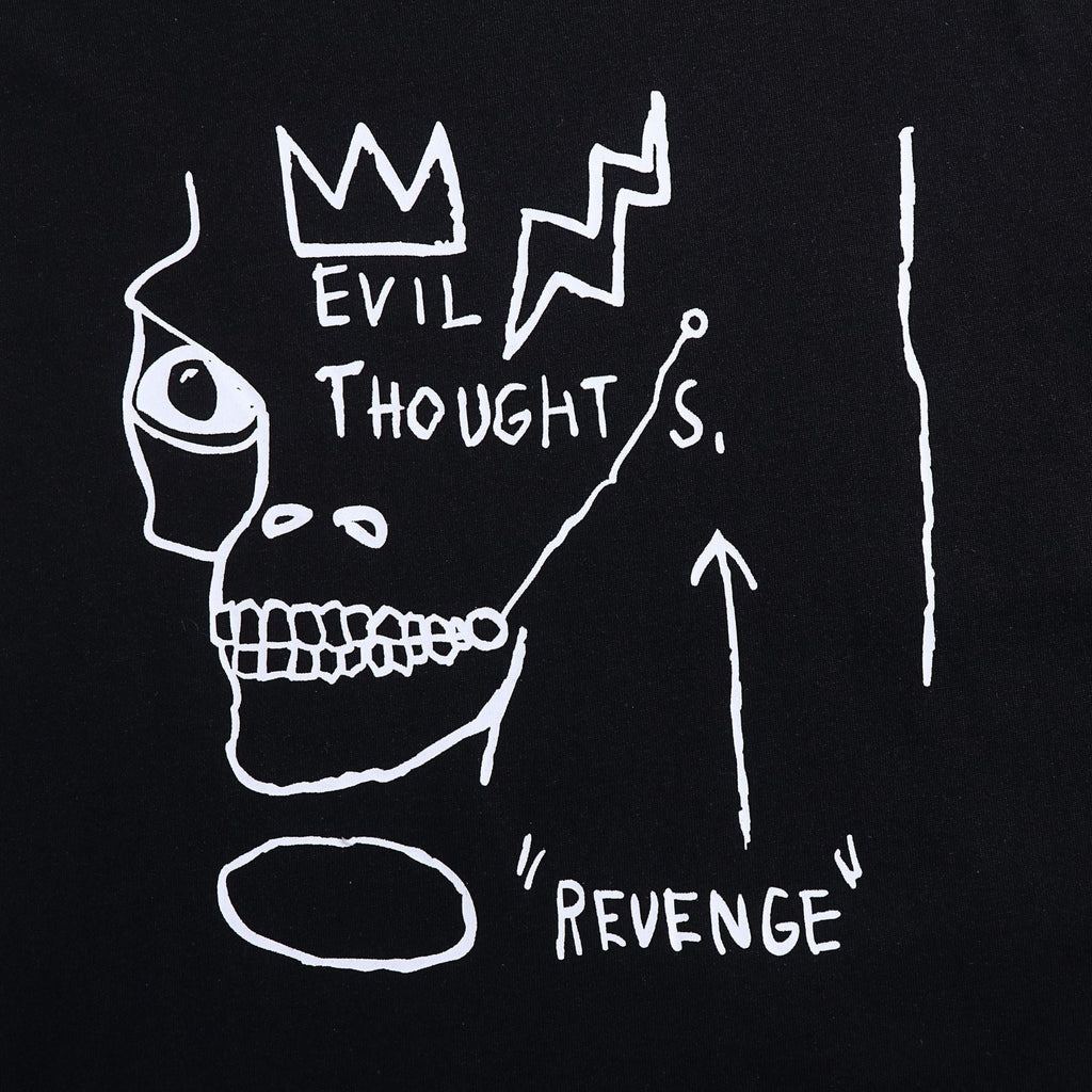 OFF-WHITE 'Evil Thoughts' Basquiat Skull Graphic T-Shirt