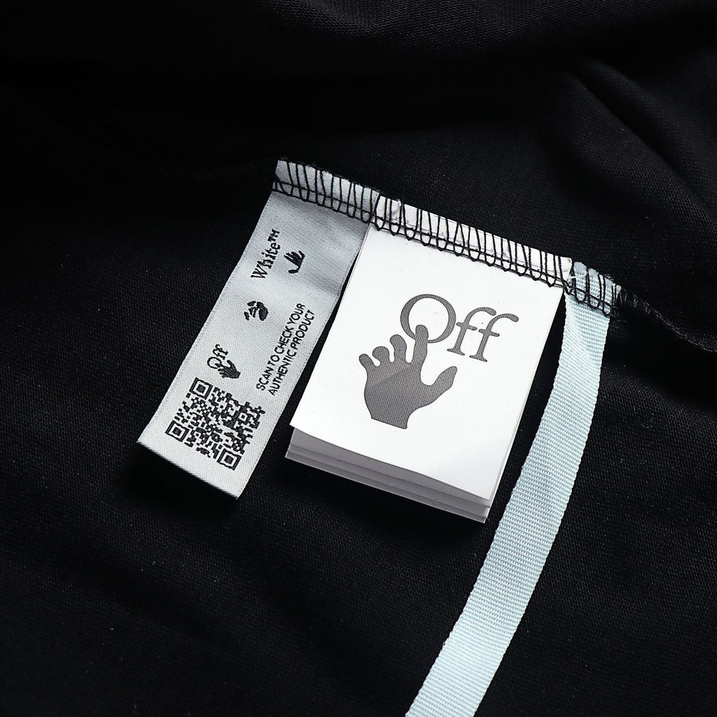 OFF-WHITE Diagonal Stripes 'WHITE' Graphic T-Shirt