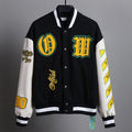 OFF WHITE Baseball Jacket – Classic Streetwear Edition