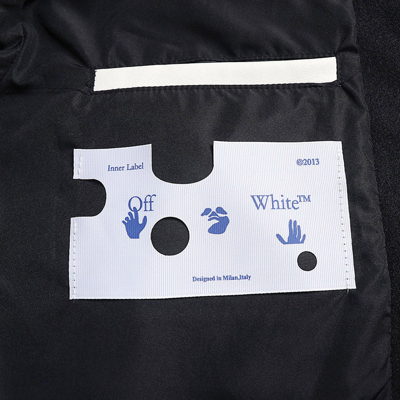 OFF WHITE Baseball Jacket – Classic Streetwear Edition