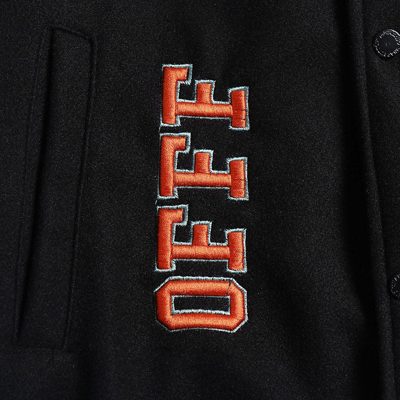 OFF WHITE Baseball Jacket – Signature Loose Fit