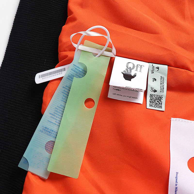 OFF WHITE Baseball Jacket – Signature Loose Fit