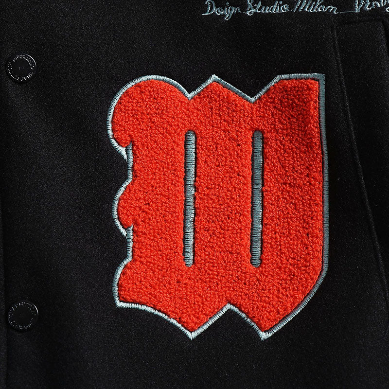 OFF WHITE Baseball Jacket – Signature Loose Fit