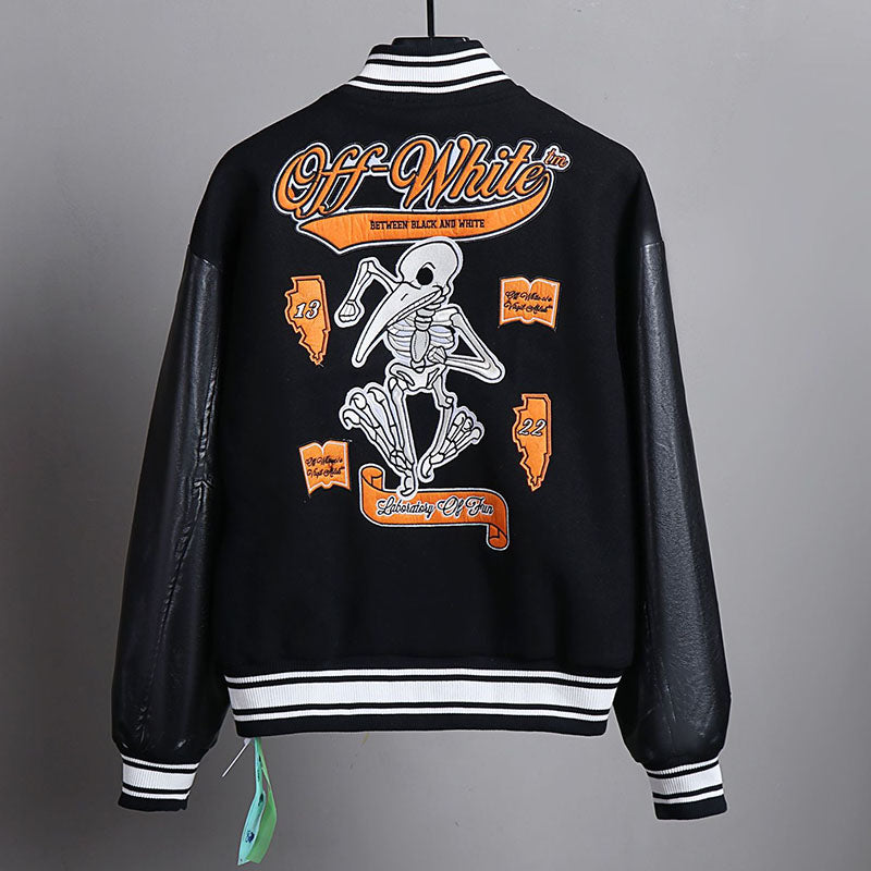 OFF WHITE Baseball Jacket – Premium Streetwear Layer