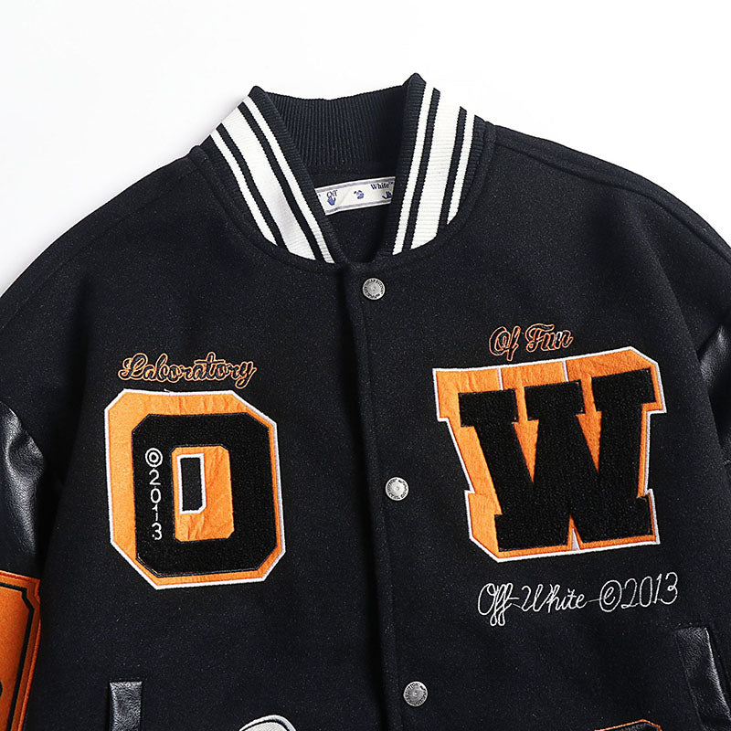 OFF WHITE Baseball Jacket – Premium Streetwear Layer