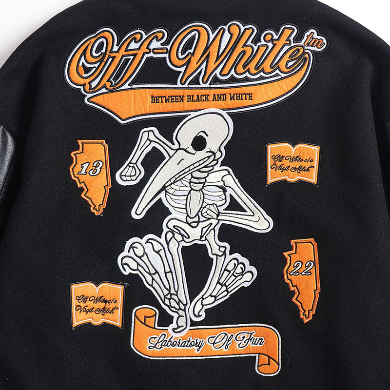 OFF WHITE Baseball Jacket – Premium Streetwear Layer