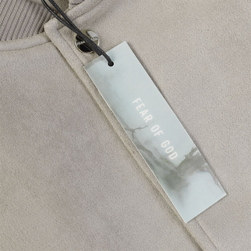 Fear Of God 6th Collection Varsity Bomber Jacket – Gray Green / Black & Apricot / Black