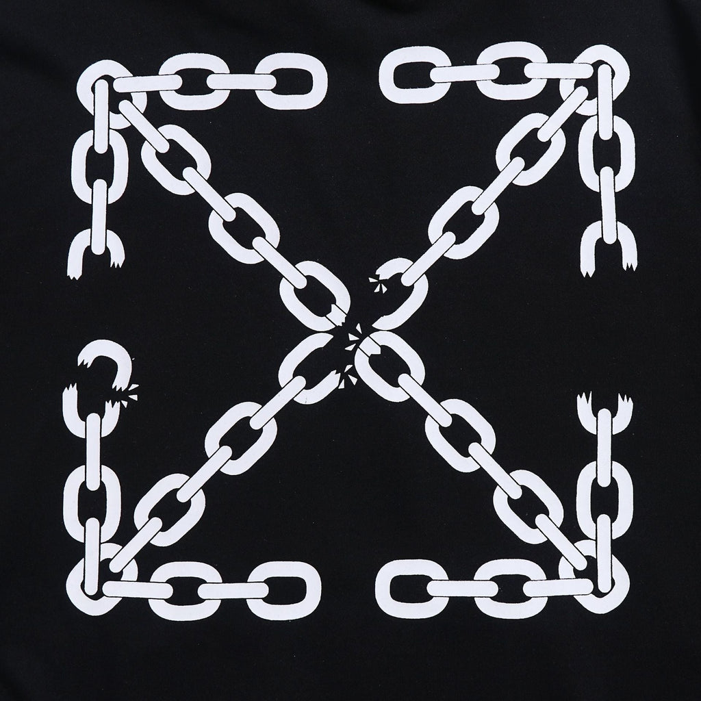 Off-White Chain Arrow Hoodie – Pullover Fleece