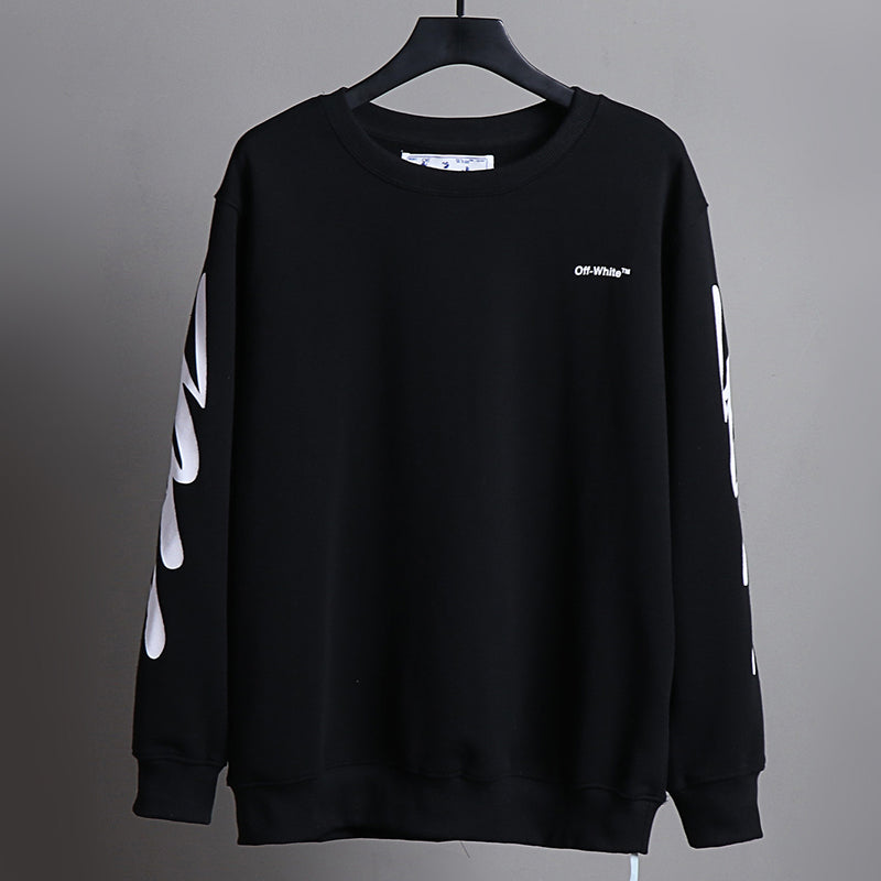 Off-White Oversized Fleece Crewneck Sweatshirt