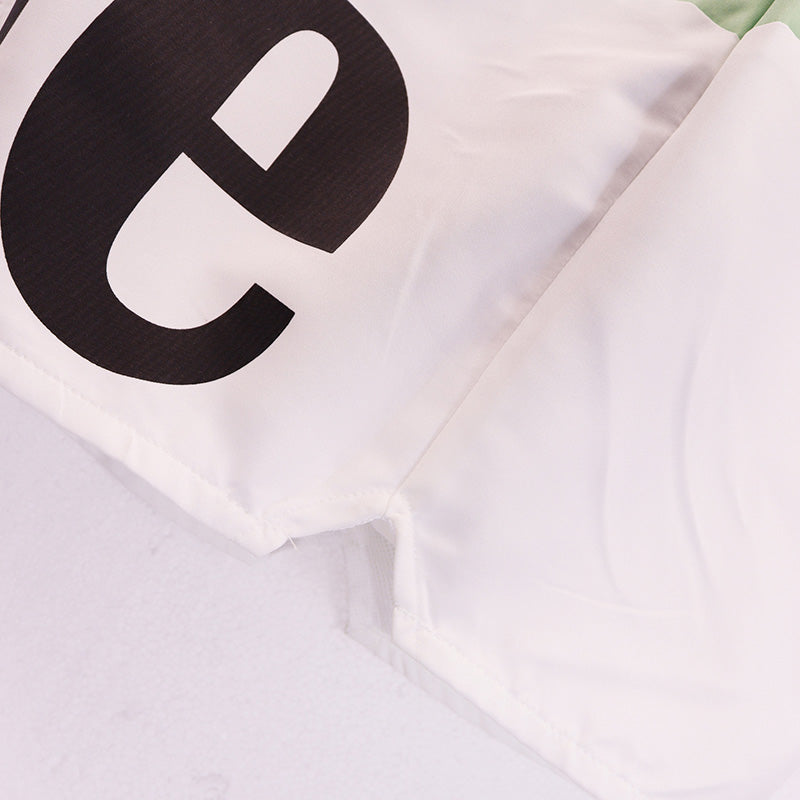 RHUDE Awakening Colour-Block Logo-Print Twill Drawstring Shorts