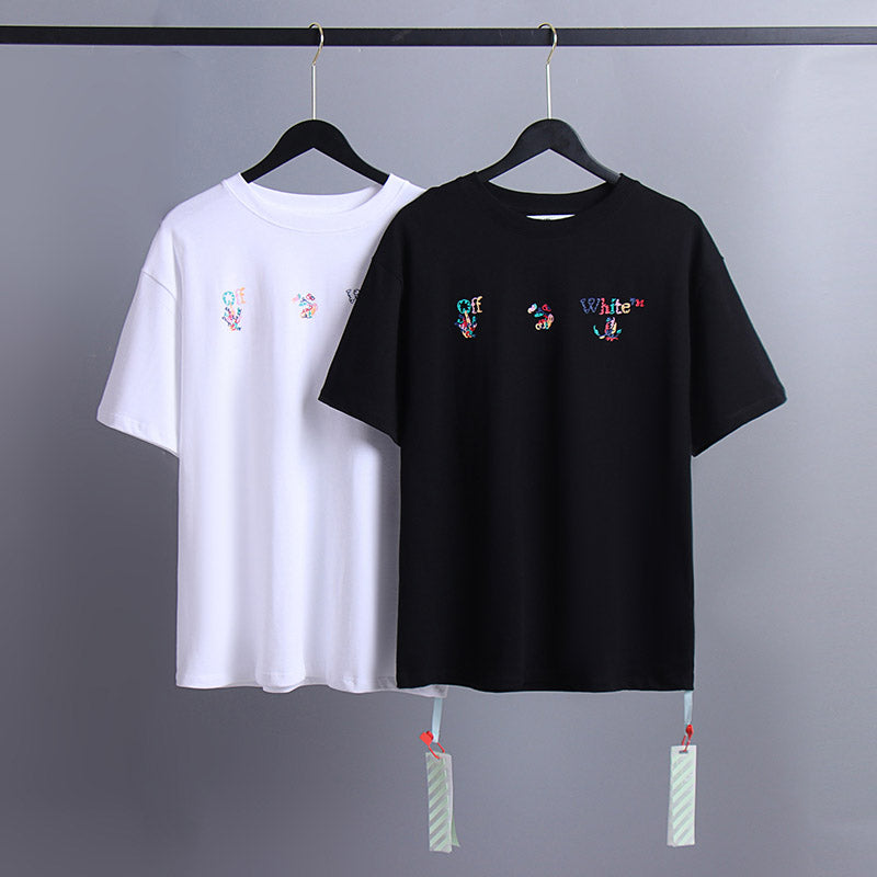 OFF-WHITE "Multicolor Scribble" Arrow Graphic T-Shirt