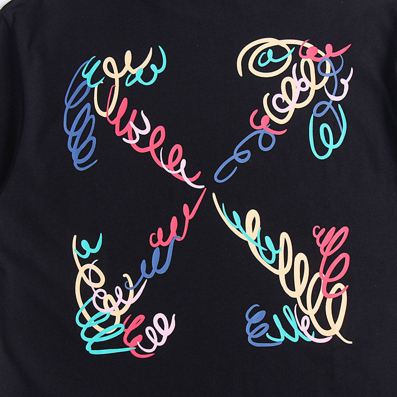 OFF-WHITE "Multicolor Scribble" Arrow Graphic T-Shirt