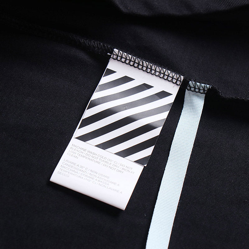 OFF-WHITE "Drip Logo" Melting Graffiti Graphic T-Shirt