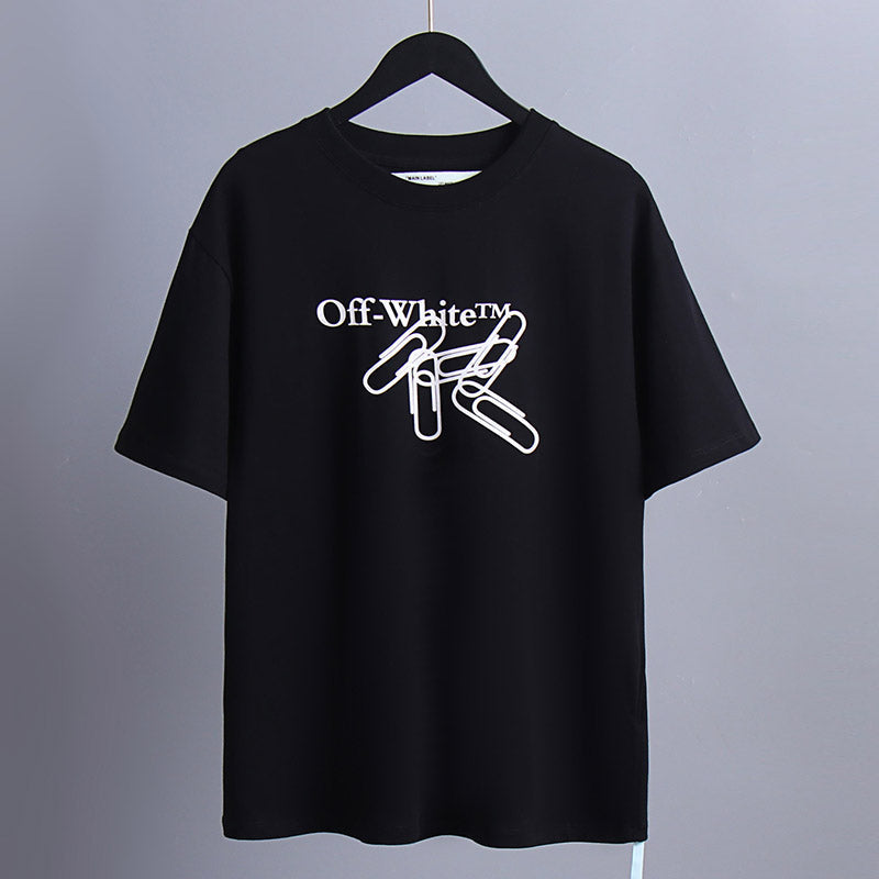OFF-WHITE "Paper Clip" Arrow Graphic T-Shirt