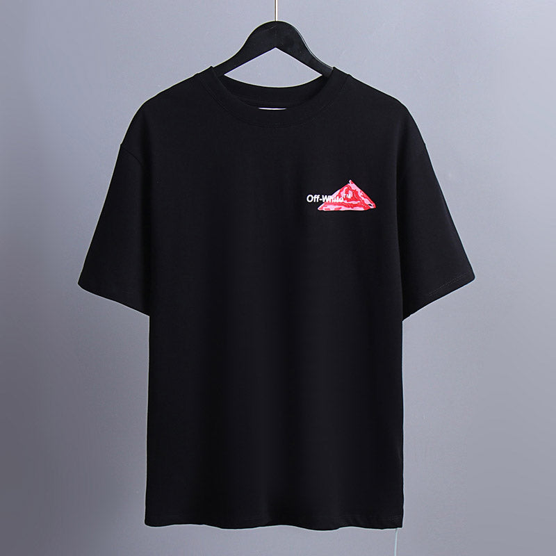 OFF-WHITE "Red Brushstroke" Arrow Graphic T-Shirt