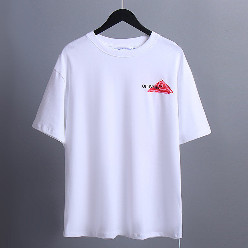 OFF-WHITE "Red Brushstroke" Arrow Graphic T-Shirt