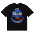 RHUDE Logo-Print Cotton T-Shirt – Black / Apricot / White