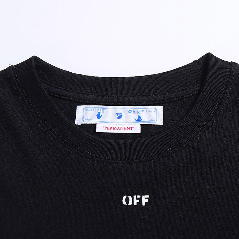 Off-White Logo-Print Cropped Cotton T-Shirt