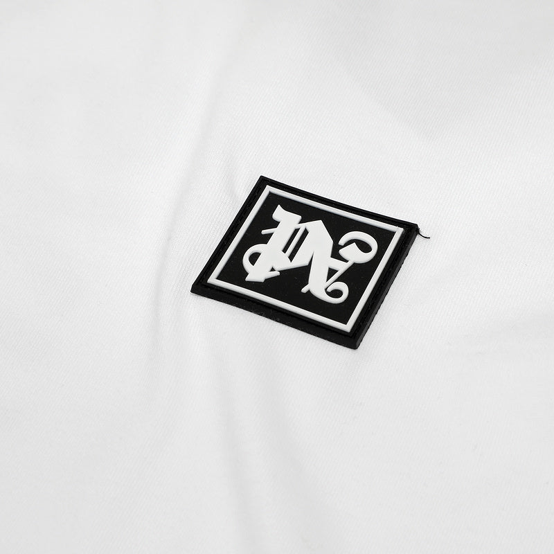 Palm Angels Logo Patch Crewneck T-Shirt – 100% Cotton