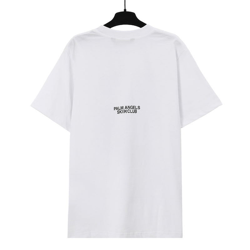 Palm Angels Ski Club Print T-Shirt – 100% Cotton