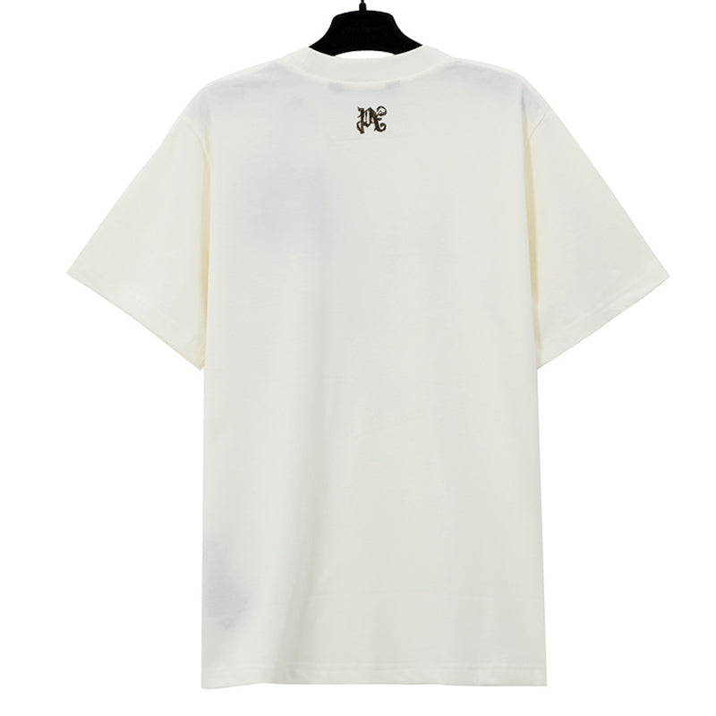 Palm Angels Foggy Logo Print T-Shirt – 100% Cotton