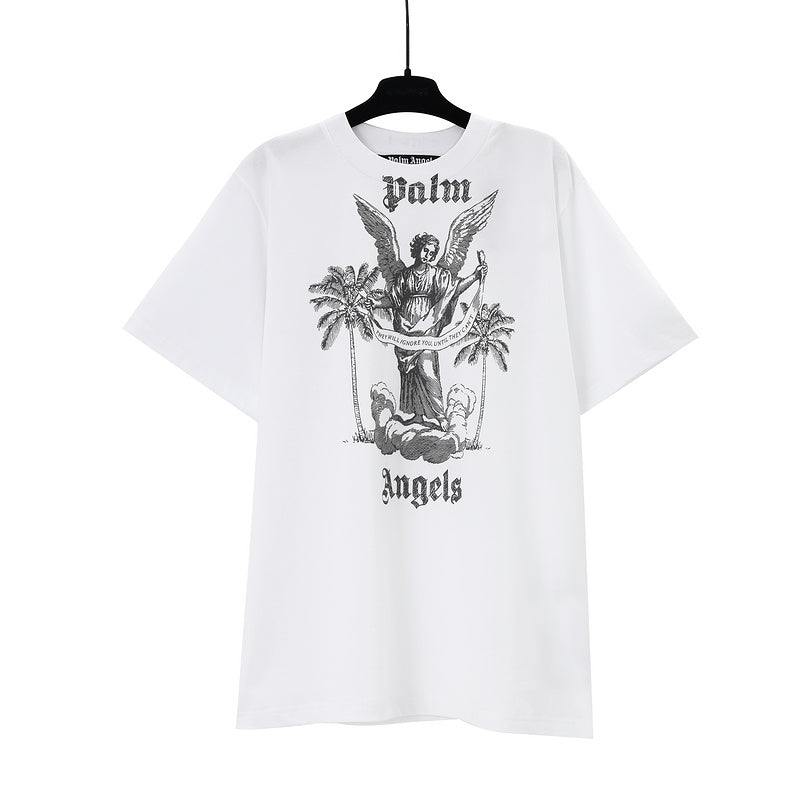 Palm Angels Slogan Print T-Shirt – 100% Cotton