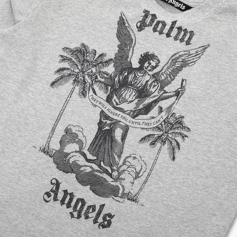 Palm Angels Slogan Print T-Shirt – 100% Cotton