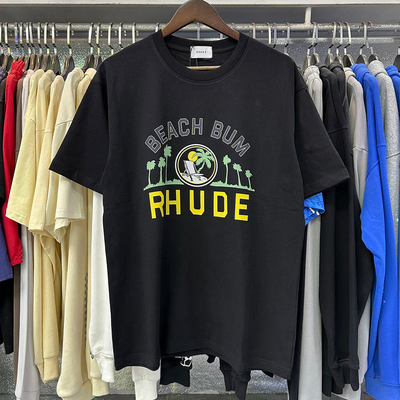 RHUDE Palmera T-Shirt – Black / White / Apricot