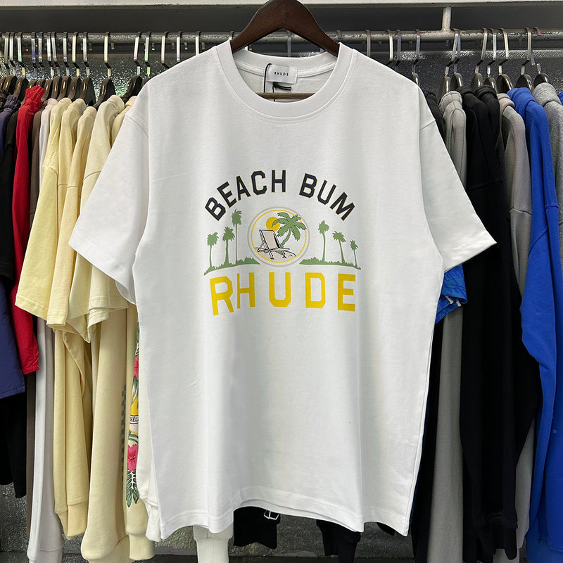 RHUDE Palmera T-Shirt – Black / White / Apricot