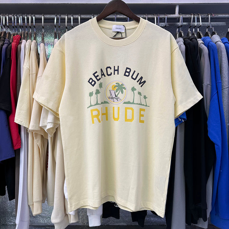 RHUDE Palmera T-Shirt – Black / White / Apricot