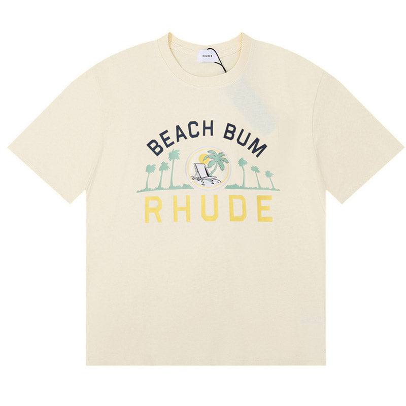 RHUDE Palmera T-Shirt – Black / White / Apricot