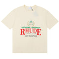 RHUDE East Hampton Crest T-Shirt – Apricot / White / Black