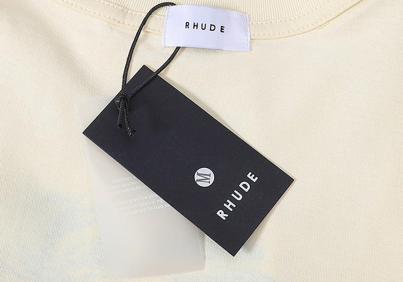 RHUDE East Hampton Crest T-Shirt – Apricot / White / Black
