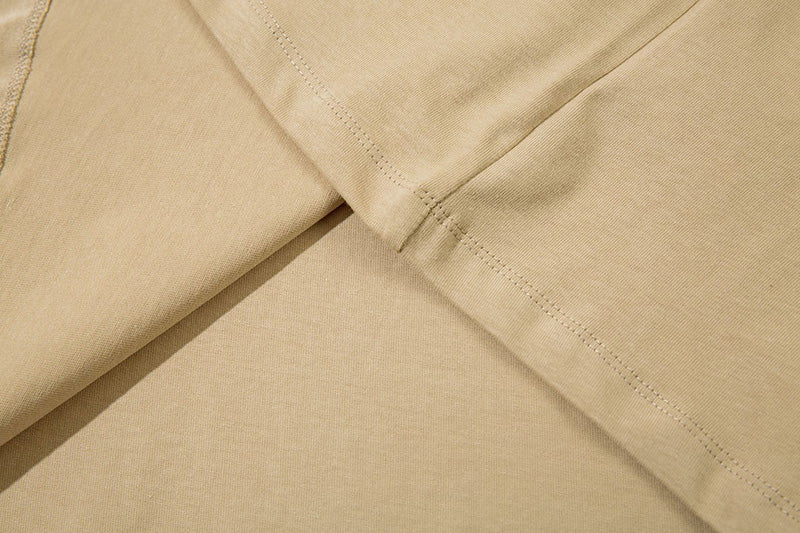 Fear of God Flocked Letter Crew Neck Sleeveless T-Shirt – Khaki / Black