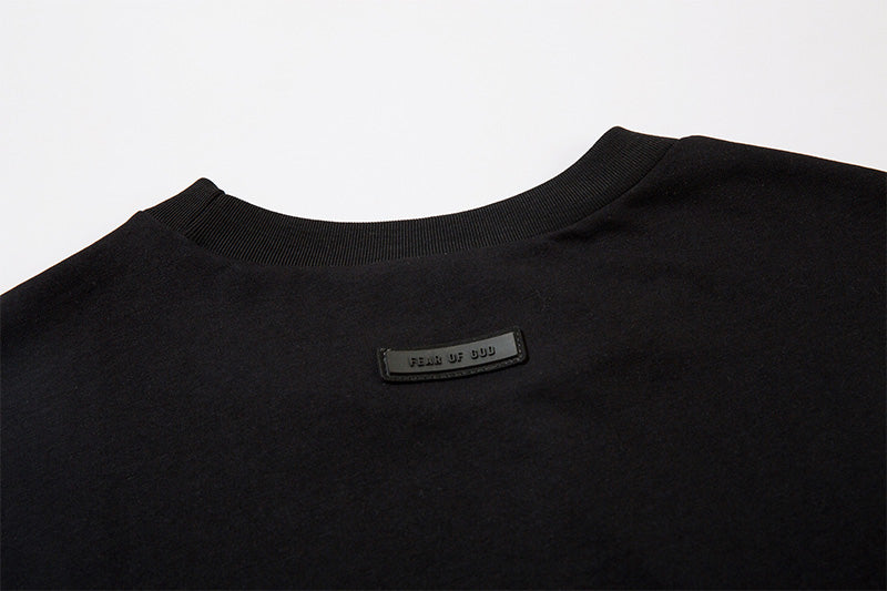 Fear of God Flocked Letter Crew Neck Sleeveless T-Shirt – Black / Khaki (Vol. 2)
