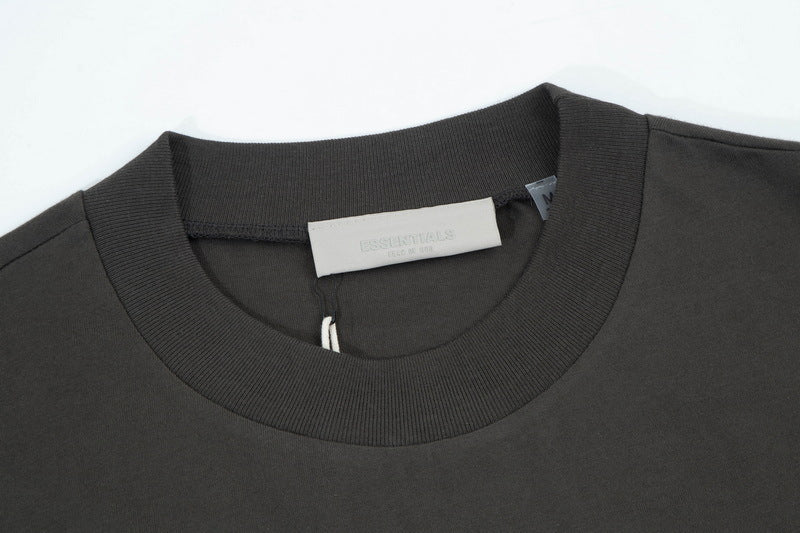 Fear of God Flocked Logo Letter Print Sleeveless T-Shirt – Brown / Grey / Khaki