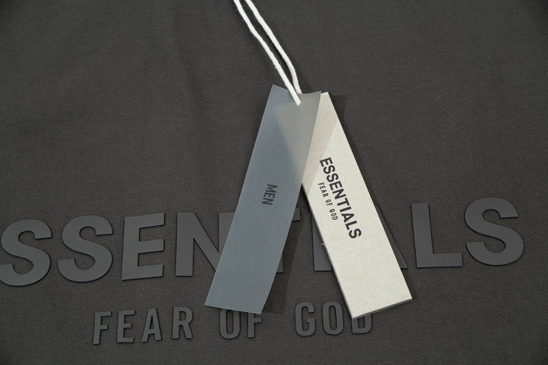 Fear of God Flocked Logo Letter Print Sleeveless T-Shirt – Yellow / Sycamore Blue / Light Black
