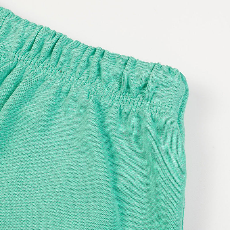 Fear of God Season 9 Multi-Line Letter Print Shorts – Mint Green / Ink Black