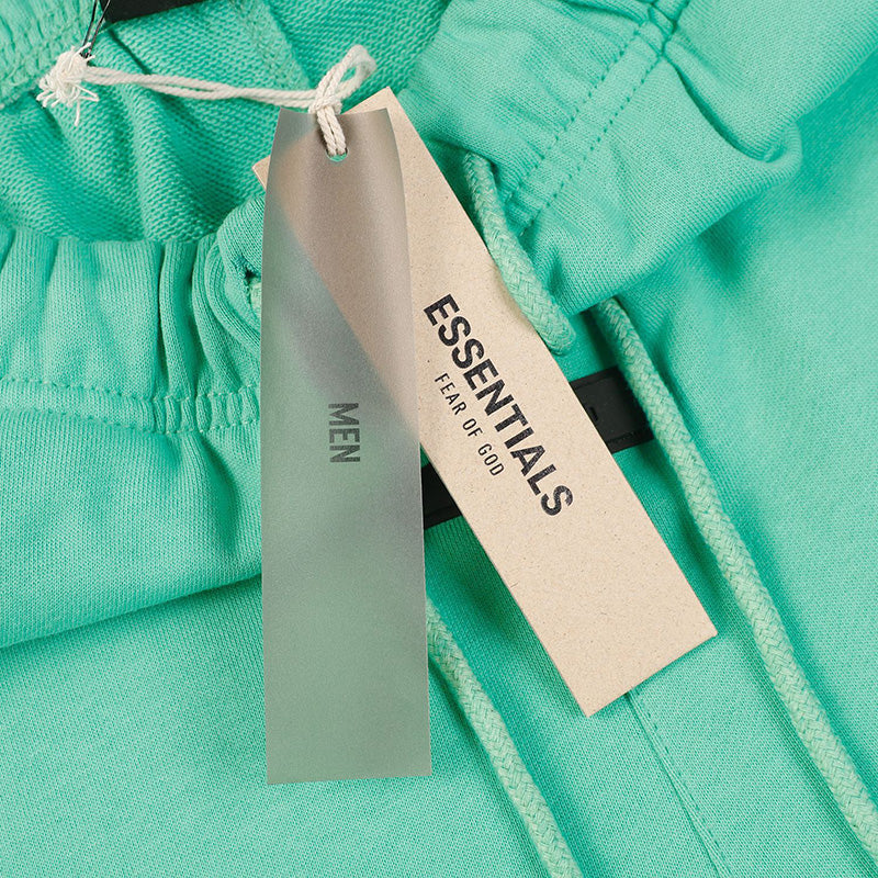Fear of God Season 9 Multi-Line Letter Print Shorts – Mint Green / Ink Black